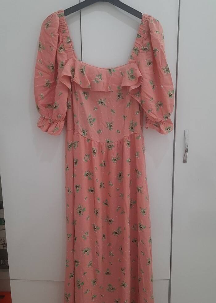 Elbise yazlık kare yaka 40 beden hiç kullanılmadı  - Görsel 5