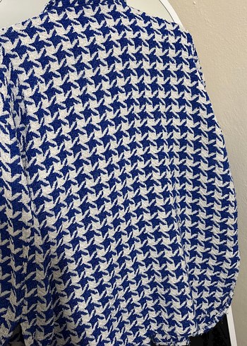 Mavi Düğmeli Kadın Gömlek - Görsel 5