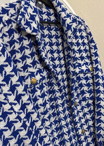 Mavi Düğmeli Kadın Gömlek - Görsel 2