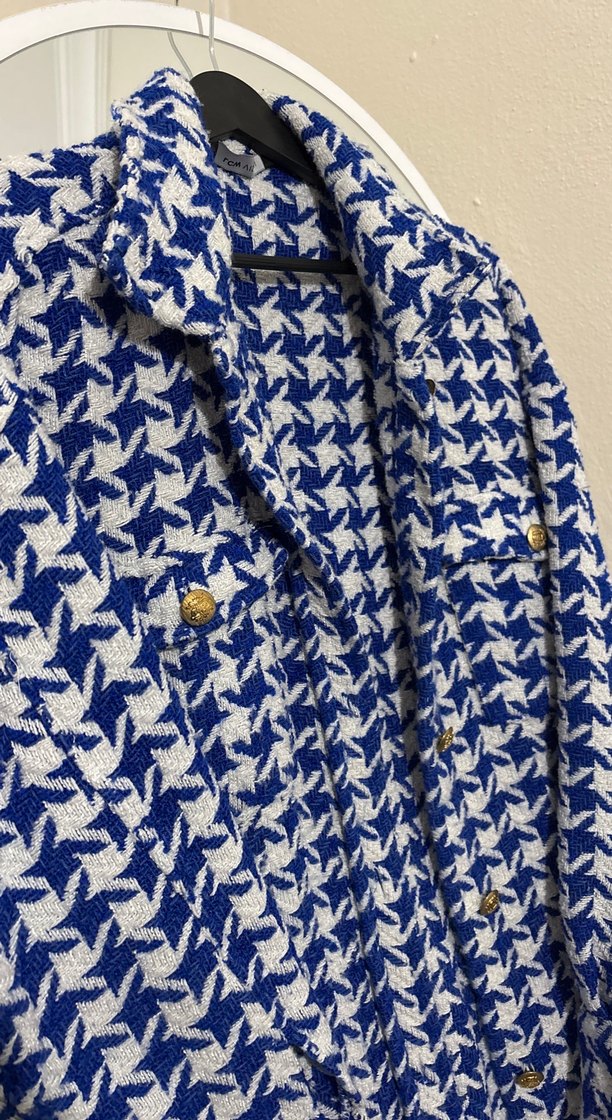 Mavi Düğmeli Kadın Gömlek - Görsel 2