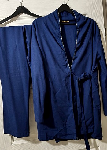 Lacivert kimono takım - Görsel 2