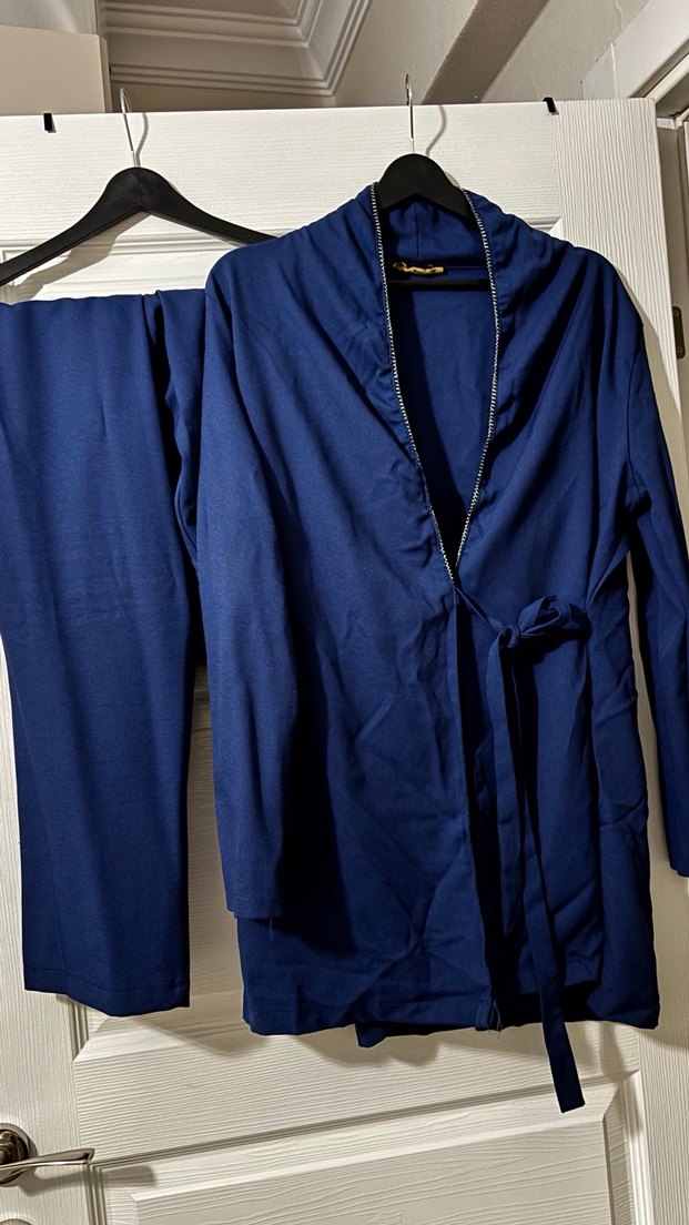Lacivert kimono takım - Görsel 2