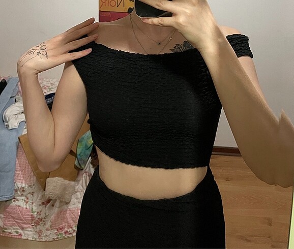 Bershka mini elbise xs-s