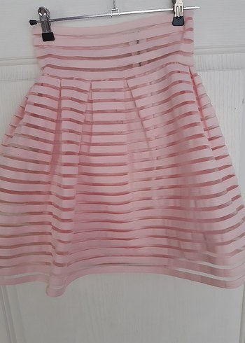 Pembe Pilili Mini Etek