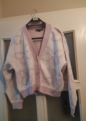 Primark Pastel Pembe Cicekli V Yaka Triko Hirka