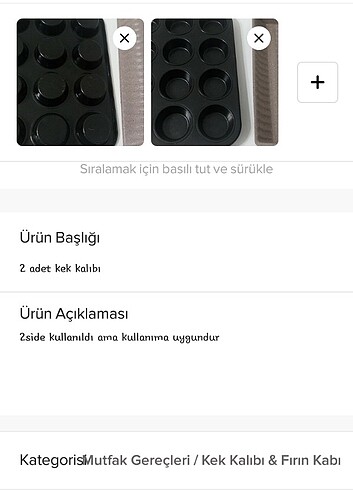 2 adet kek kalıbı