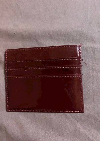 Bordo Parlak Deri Kadın Cüzdanı - Görsel 2