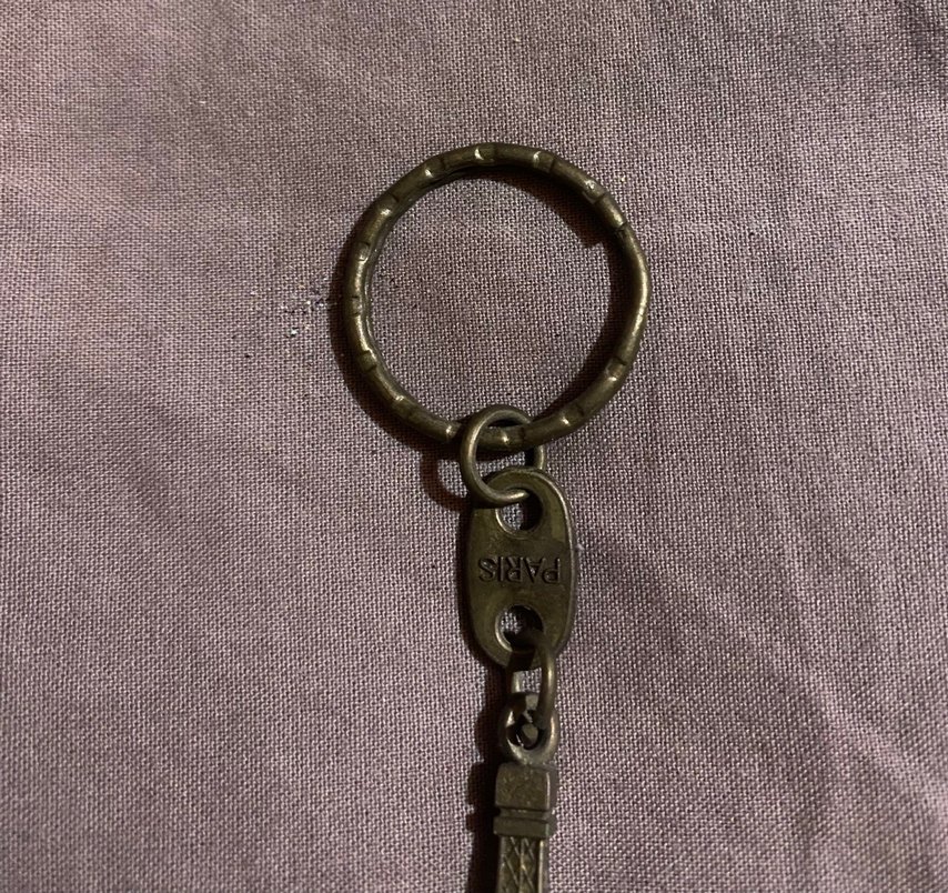 Parısyen Tarzda Kahverengi Parlak Eyfel Kulesi Anahtarlık - Görsel 2