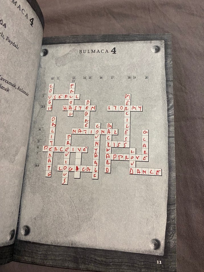 İngilizce Sıfatlar ve Fiillerle Bulmacalar 1 - Görsel 4