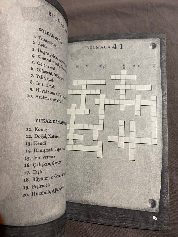 İngilizce Sıfatlar ve Fiillerle Bulmacalar 1 - Görsel 3