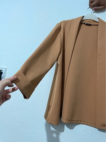 m Beden Somon rengi blazer ceket