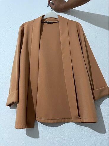 Somon rengi blazer ceket