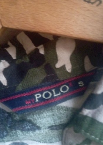 polo Kamuflaj Desenli Uzun Kollu Kadın Elbise - Görsel 2