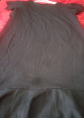 LC Waikiki Siyah Drapeli Kısa Kollu Hamile Tunik - Görsel 2