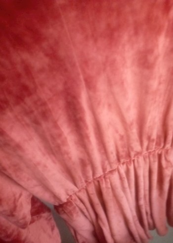 Kadife beli lastikli elbise - Görsel 4