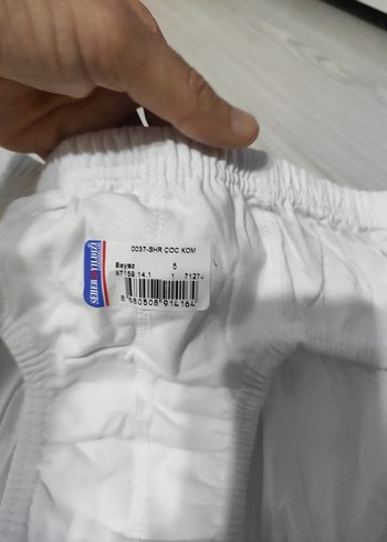 5 Yaş Beden Diger Beyaz Çocuk Atlet