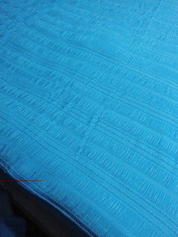 Mavi Düz Yatak Örtüsü - Görsel 4