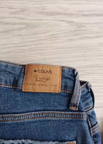 Kadın Lacivert Denim Normal Paça Pantolon - Görsel 5