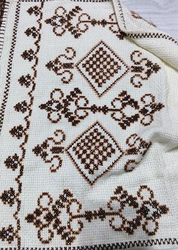 el işi kaneviçe krem renk - Görsel 4