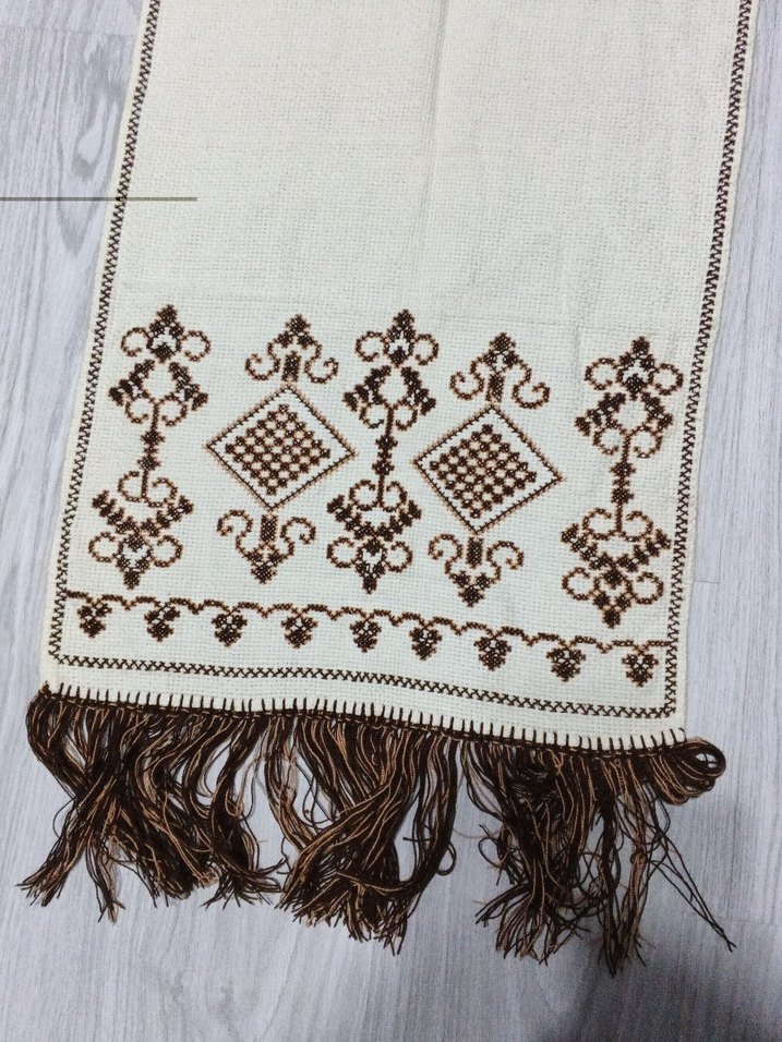 el işi kaneviçe krem renk - Görsel 2