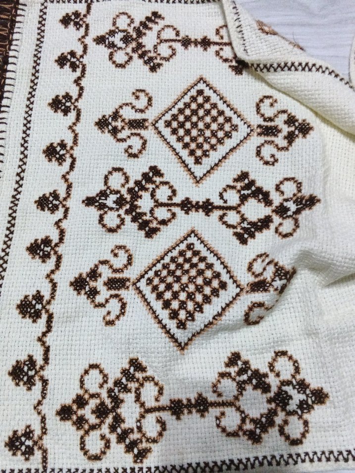 el işi kaneviçe krem renk - Görsel 4