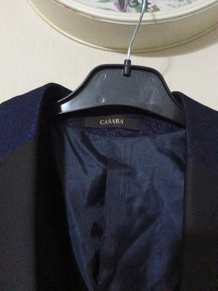 Lacivert Erkek Ofis Takım Elbise Ceketi - Görsel 4