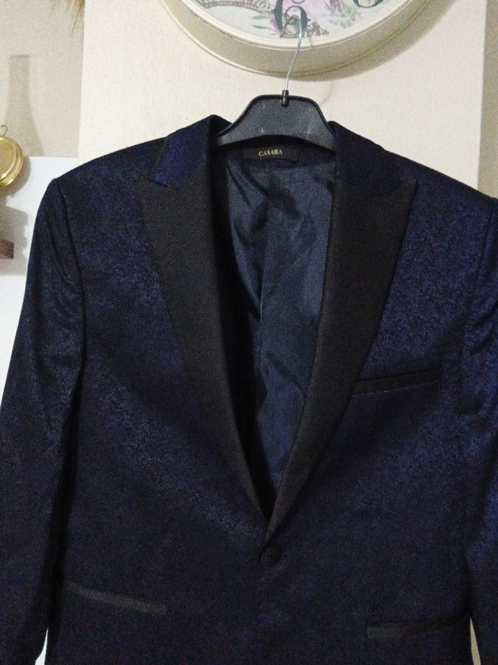 Lacivert Erkek Ofis Takım Elbise Ceketi - Görsel 2