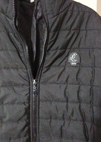 Siyah Fermuarlı erkek Mont - Görsel 5