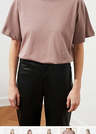 s Beden bordo Renk Trendyol Milla oversize tisort