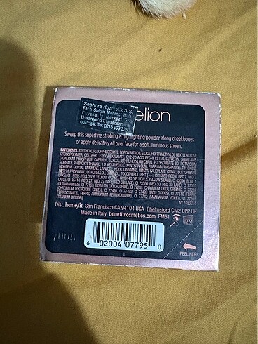 Beden Renk Benefit dandelion twinkle
