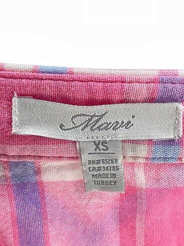 xs Beden pembe Renk Mavi Jeans Gömlek %70 İndirimli.