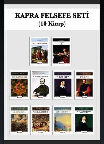 10 adet felsefe kitabı 