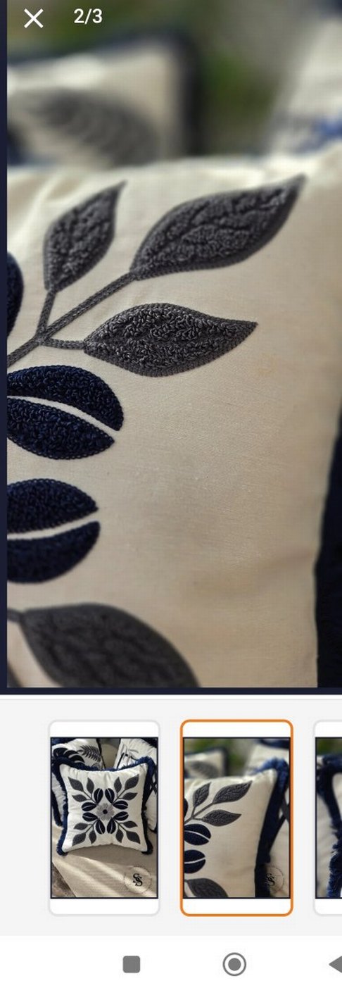 Punch İşlemeli Kırlent Kılıfı - Görsel 2