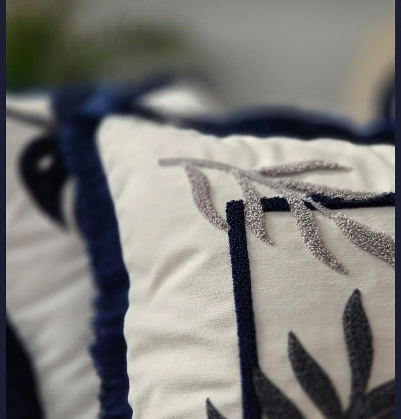 Punch İşlemeli Kırlent Kılıfı - Görsel 2