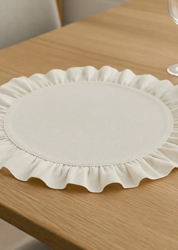 2 adet Fırfırlı Keten Supla - Görsel 3