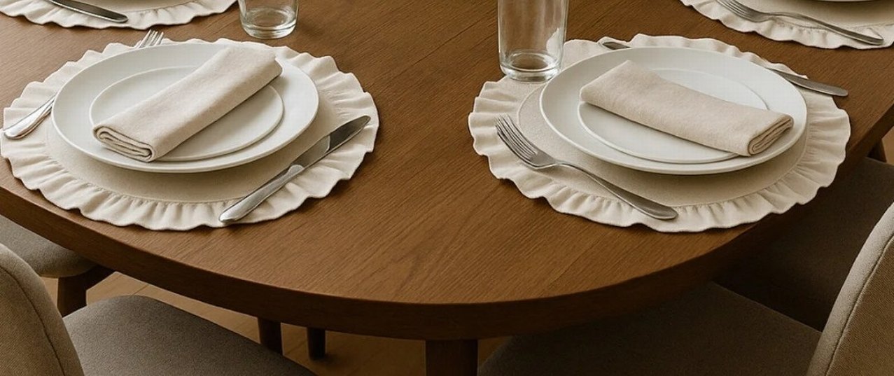 2 adet Fırfırlı Keten Supla - Görsel 2