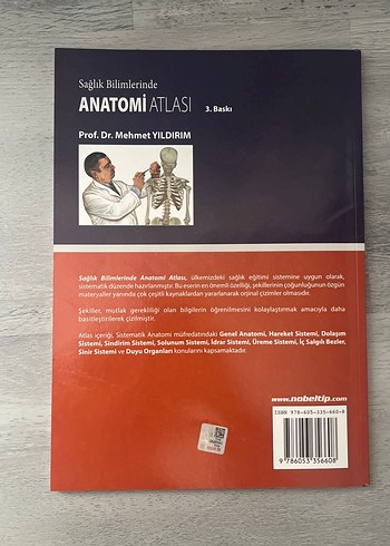  Beden Sağlık Bilimlerinde Anatomi Atlası - Prof. Dr. Mehmet Yıldırım