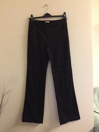 #vakko vintage kahverengi kumaş pantolon
