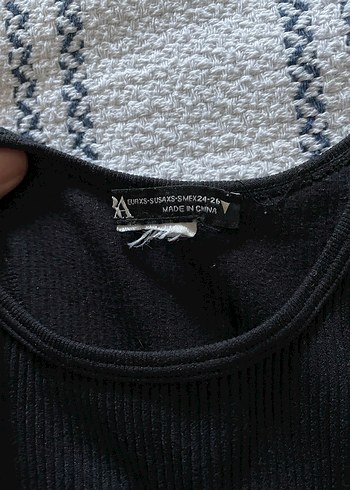 Kadın Siyah Çizgili Mini Atlet - Görsel 3