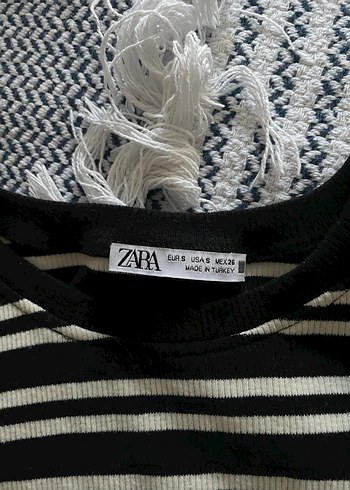 Kadın Siyah Çizgili Mini Atlet - Görsel 2