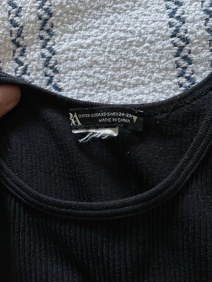 Kadın Siyah Çizgili Mini Atlet - Görsel 3