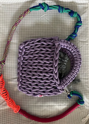 Örgü Kadın El Çantası - Bohem Stil act istanbul - Görsel 5