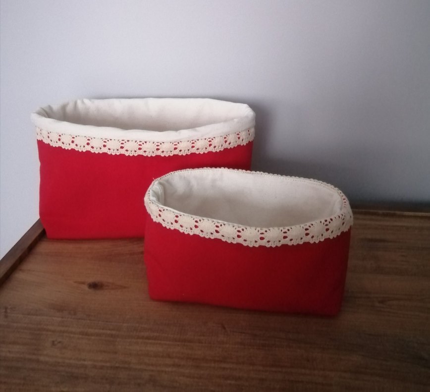 Kırmızı Dantelli çok amaçlı organizer - Görsel 2