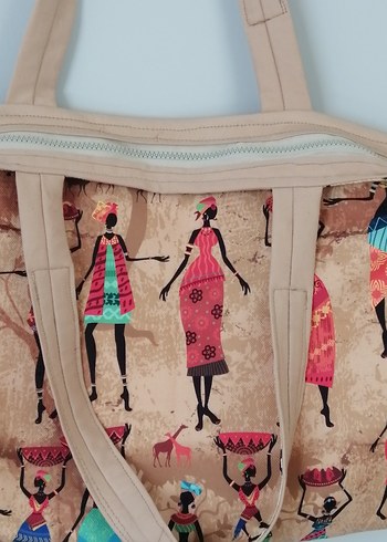 Renkli Etnik Desen Kadın Çantası - Görsel 3