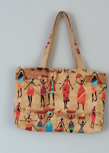 Renkli Etnik Desen Kadın Çantası - Görsel 2