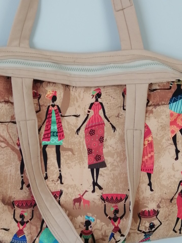 Renkli  Etnik Desen Kadın Çantası - Görsel 3