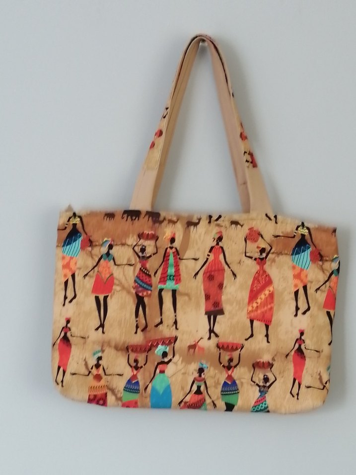 Renkli  Etnik Desen Kadın Çantası - Görsel 2