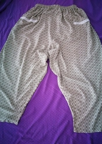 Çağla yeşili cepte dantel detaylı BURSA Şalvarı  - Görsel 7