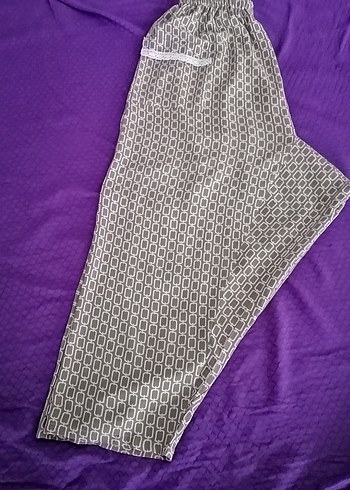 Çağla yeşili cepte dantel detaylı BURSA Şalvarı  - Görsel 5