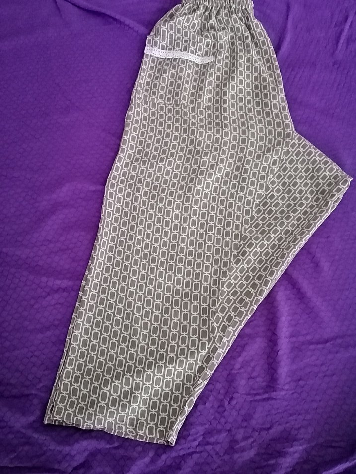 Çağla yeşili cepte dantel detaylı BURSA Şalvarı  - Görsel 5